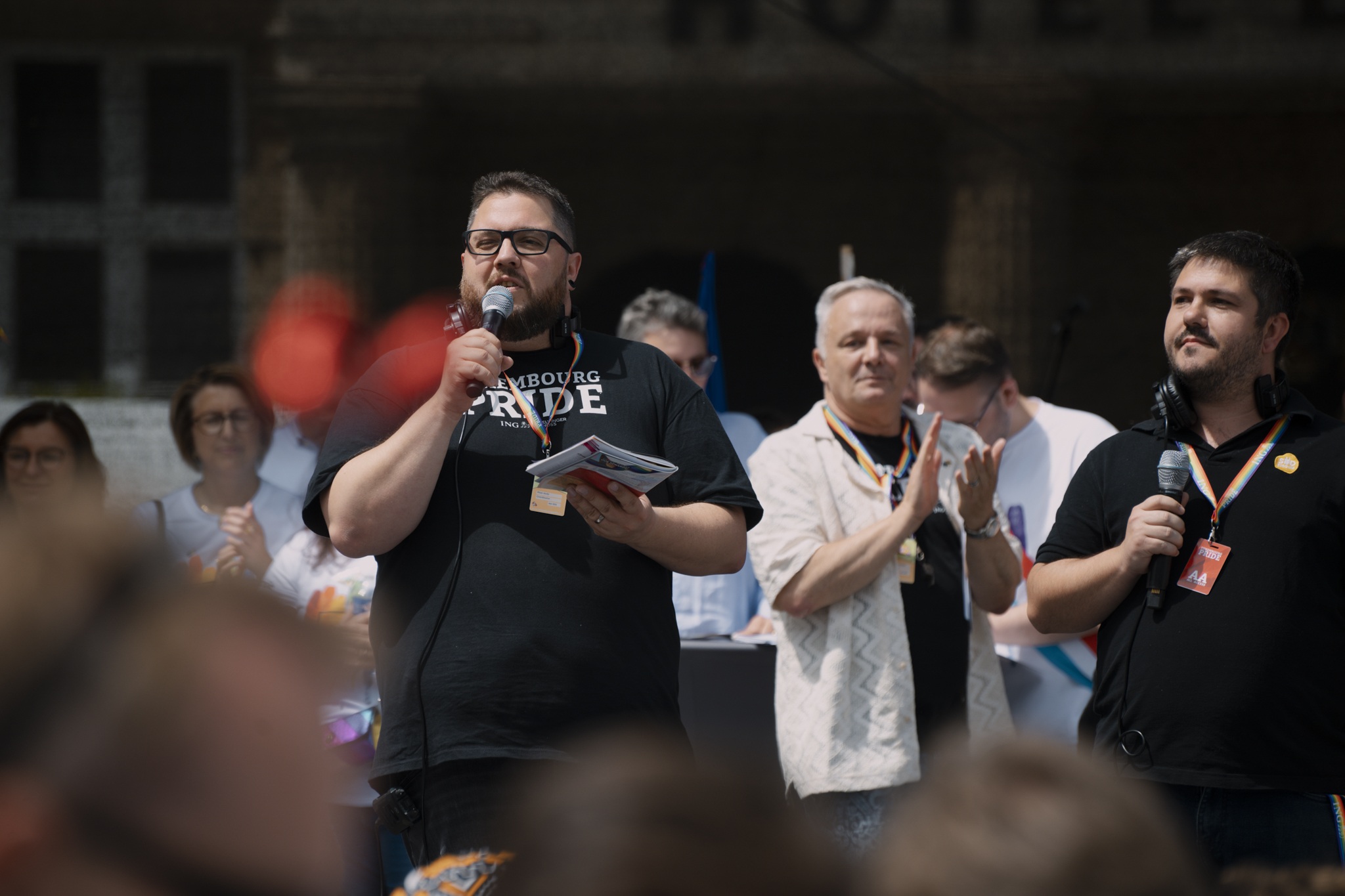 Andy Maar and Laurent Boquet at Pride 2024