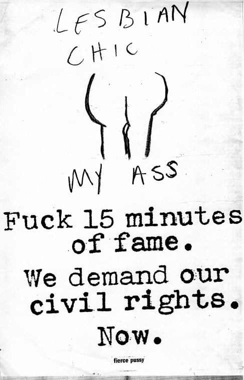 Queer typography — printed material