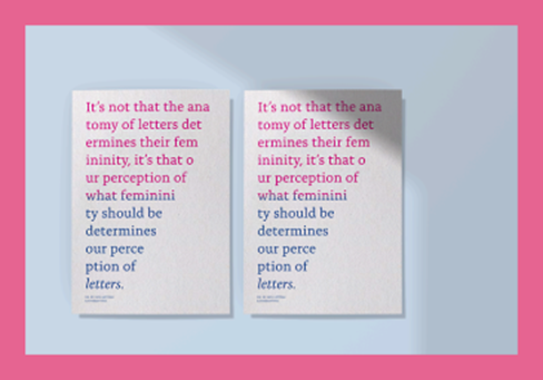 XX / XY — Sex, letters and stereotypes, 2019